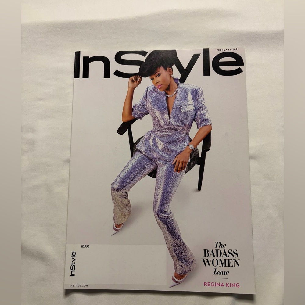Instyle Regina King “The Badass Women” Issue February 2021 Magazine